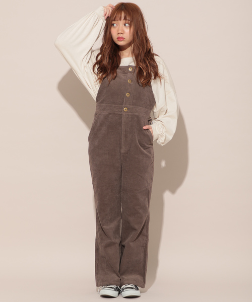 apres jour（アプレジュール）の「コーデュロイロングサロぺ【ZOZOTOWN限定アイテム】（サロペット/オーバーオール・レディース・ライトブラウン/モカ・フリー）」の13枚目の写真