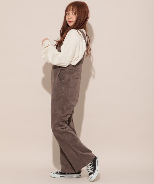 apres jour（アプレジュール）の「コーデュロイロングサロぺ【ZOZOTOWN限定アイテム】（サロペット/オーバーオール・レディース・ライトブラウン/モカ・フリー）」の14枚目の写真