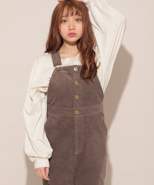 apres jour（アプレジュール）の「コーデュロイロングサロぺ【ZOZOTOWN限定アイテム】（サロペット/オーバーオール・レディース・ライトブラウン/モカ・フリー）」の16枚目の写真