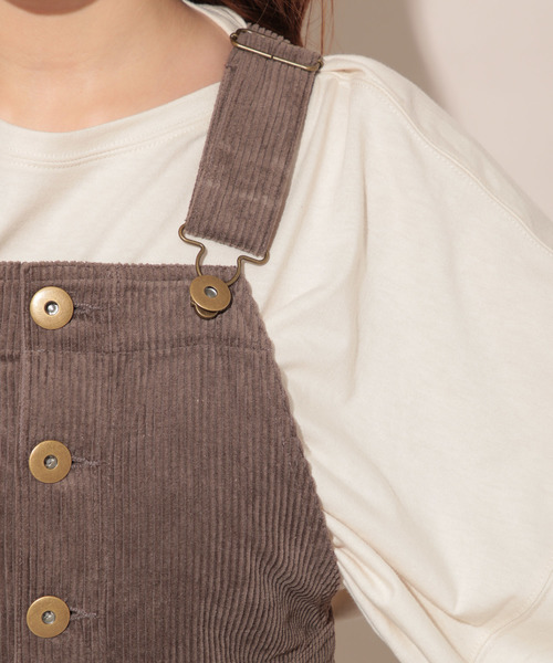 apres jour（アプレジュール）の「コーデュロイロングサロぺ【ZOZOTOWN限定アイテム】（サロペット/オーバーオール・レディース・ライトブラウン/モカ・フリー）」の20枚目の写真