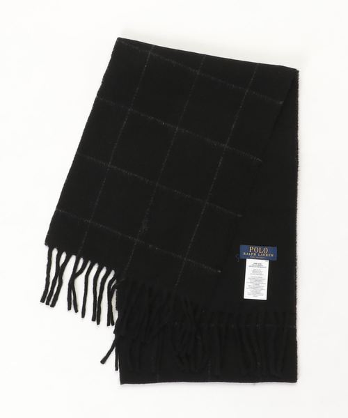 Ralph ファッション雑貨 スカーフ マフラー ショール Lauren ポロラルフローレン のファッション Polo ウィンドーペーン リバーシブル Polo セール ウィンドーペーン
