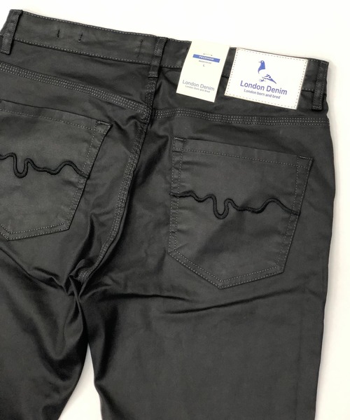 London Denim(ロンドンデニム)の「Brent Skinny VINCE ブラックコーティング ストレッチ スキニーデニム(デニムパンツ・メンズ・ブラック・46/48/50/52)」の10枚目の写真