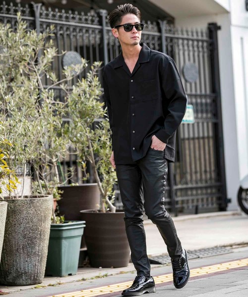London Denim(ロンドンデニム)の「Brent Skinny VINCE ブラックコーティング ストレッチ スキニーデニム(デニムパンツ・メンズ・ブラック・46/48/50/52)」の16枚目の写真