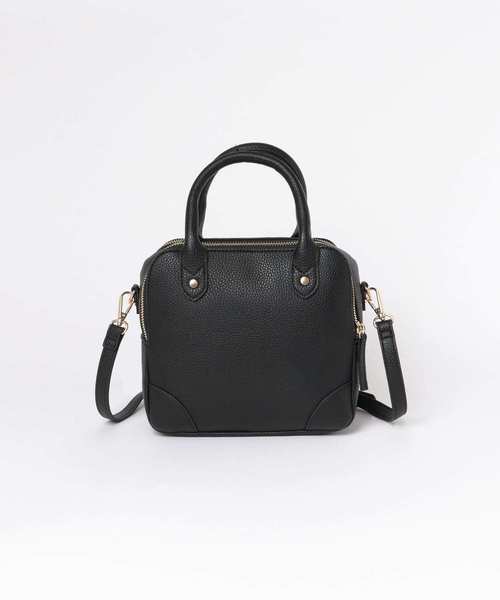 URBAN RESEARCH DOORS（アーバンリサーチドアーズ）の「2WAYミニスクエアバッグ（ショルダーバッグ・レディース・ブラック/ベージュ・ONE）」の6枚目の写真