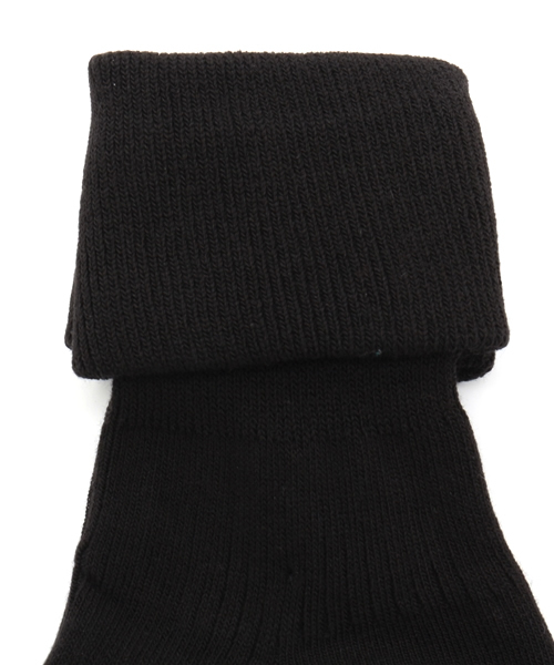WEGO（ウィゴー）の「WEGO/無地折り返しソックス（ソックス/靴下・レディース・ホワイト/ブラック/ワイン/ダークグリーン・FREE）」の5枚目の写真