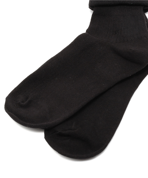 WEGO（ウィゴー）の「WEGO/無地折り返しソックス（ソックス/靴下・レディース・ホワイト/ブラック/ワイン/ダークグリーン・FREE）」の7枚目の写真