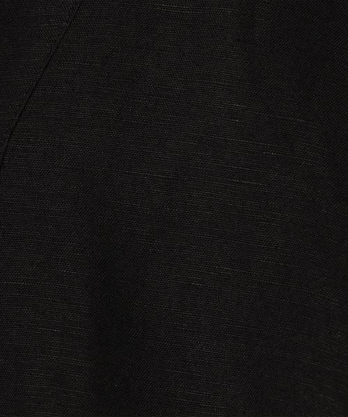 coen(コーエン)の「リネンレーヨンロングスリーブワンピース(ロングワンピース)(ワンピース・レディース・ブラック/オフホワイト・FREE)」の10枚目の写真