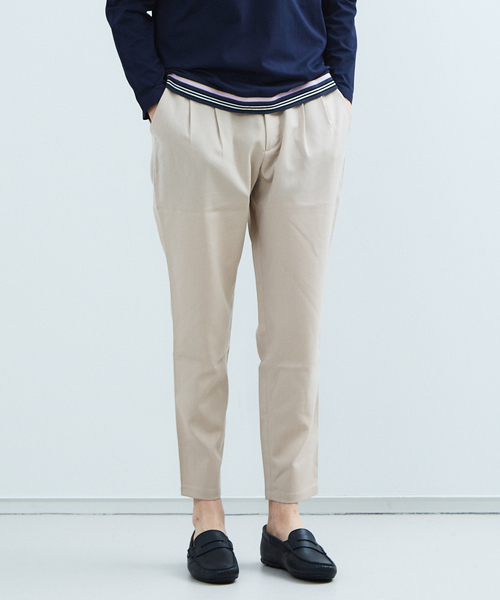 MYSELF ABAHOUSE（マイセルフアバハウス）の「【MYSELF ABAHOUSE】TR平織り　ベグトップ　パンツ（その他パンツ・メンズ・ブラック/ベージュ/カーキ/ピンクベージュ・46/48）」の3枚目の写真