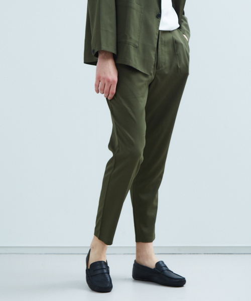 MYSELF ABAHOUSE（マイセルフアバハウス）の「【MYSELF ABAHOUSE】TR平織り　ベグトップ　パンツ（その他パンツ・メンズ・ブラック/ベージュ/カーキ/ピンクベージュ・46/48）」の4枚目の写真
