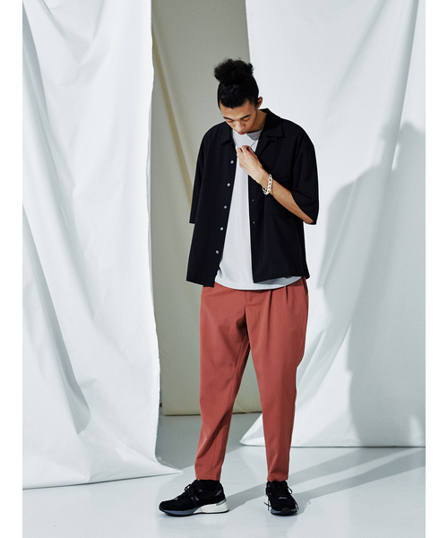 MYSELF ABAHOUSE（マイセルフアバハウス）の「【MYSELF ABAHOUSE】TR平織り　ベグトップ　パンツ（その他パンツ・メンズ・ブラック/ベージュ/カーキ/ピンクベージュ・46/48）」の13枚目の写真