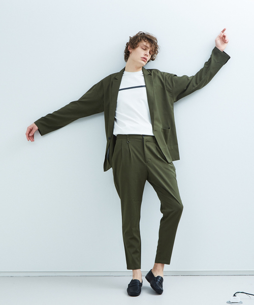 MYSELF ABAHOUSE（マイセルフアバハウス）の「【MYSELF ABAHOUSE】TR平織り　ベグトップ　パンツ（その他パンツ・メンズ・ブラック/ベージュ/カーキ/ピンクベージュ・46/48）」の10枚目の写真