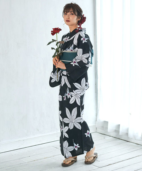 Dita 1人で着られる浴衣5点セット Dita 浴衣 1人で着られる浴衣5点