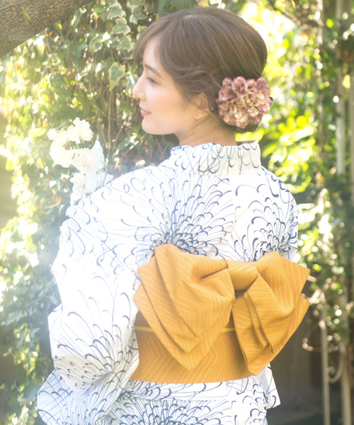 Dita 1人で着られる浴衣4点セット 和歌山染工日本染め セール】1人で着られる浴衣5点セット 和歌山染工日本染め（ゆかた