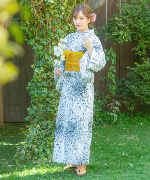 Dita 1人で着られる浴衣4点セット 和歌山染工日本染め セール】1人で着られる浴衣5点セット 和歌山染工日本染め（ゆかた