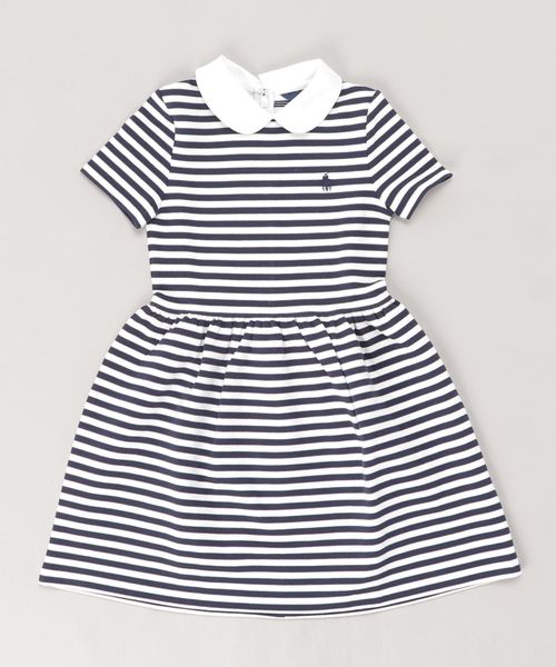 フィットアンドフレア ドレス ワンピース Polo ワンピース ストライプド Polo Lauren Lauren Ralph Childrenswear ポロラルフローレンチャイルドウェア のファッション