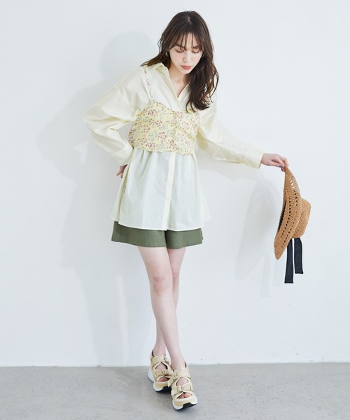 Heather（ヘザー）の「フラワーバックリボンビスチェ　881993（シャツ/ブラウス・レディース・ベージュ系その他/ブルー系その他/イエロー系その他・FREE）」の17枚目の写真