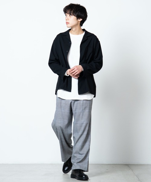 WEGO（ウィゴー）の「WEGO/オープンカラーシャツ（シャツ/ブラウス・メンズ・ブラック/ベージュ/ホワイト/ライトピンク・MEDIUM/LARGE）」の10枚目の写真