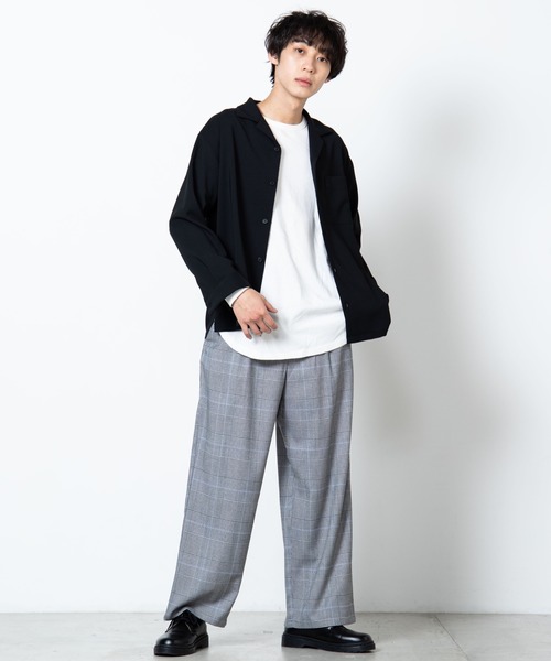 WEGO（ウィゴー）の「WEGO/オープンカラーシャツ（シャツ/ブラウス・メンズ・ブラック/ベージュ/ホワイト/ライトピンク・MEDIUM/LARGE）」の11枚目の写真