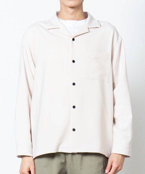 WEGO（ウィゴー）の「WEGO/オープンカラーシャツ（シャツ/ブラウス・メンズ・ブラック/ベージュ/ホワイト/ライトピンク・MEDIUM/LARGE）」の19枚目の写真