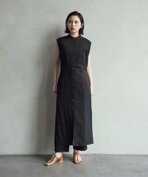 Aunt Marie's（アントマリーズ）の「AUNT MARIE’S　ステッチバックスリットワイドパンツ（その他パンツ・レディース・ブラック/イエロー・FREE）」の12枚目の写真