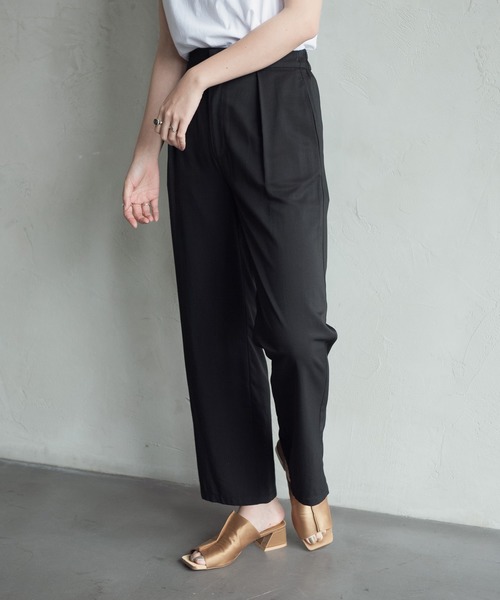 Aunt Marie's（アントマリーズ）の「AUNT MARIE’S　ステッチバックスリットワイドパンツ（その他パンツ・レディース・ブラック/イエロー・FREE）」の9枚目の写真