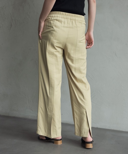 Aunt Marie's（アントマリーズ）の「AUNT MARIE’S　ステッチバックスリットワイドパンツ（その他パンツ・レディース・ブラック/イエロー・FREE）」の11枚目の写真