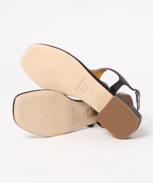 FABIO RUSCONI(ファビオルスコーニ)の「【FABIO RUSCONI/ファビオルスコーニ】 ストラップトングサンダル(サンダル・レディース・ホワイト/ブラック・38/37)」の3枚目の写真