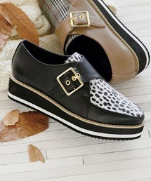 RANAN | 厚底モンクベルトシューズ(ローファー)