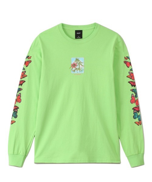 ☆HUF（ハフ）☆HAZARD L/S TEE(長袖シャツ） HUF（ハフ）の「MONARCH L/S TEE HUF ハフ Tシャツ（Tシャツ