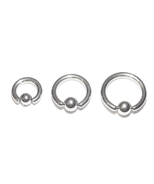 MORPH（モルフ）の「MORPH モルフ CBR ボディーピアス 10ゲージ 8mm~14mm（ピアス（片耳用）・メンズ・シルバー・8/10/12/14）」の2枚目の写真