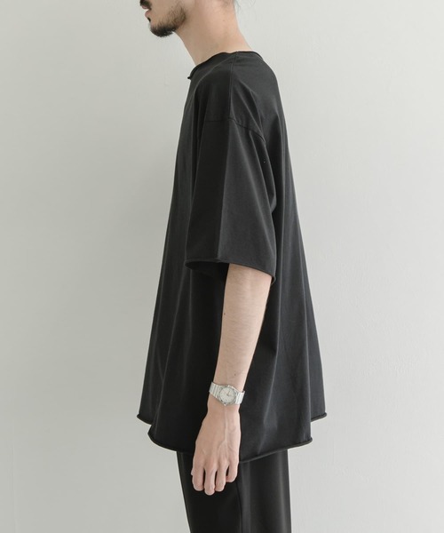 MY THINKS(マイシンクス)の「『別注』MYTHINKS×URBAN RESEARCH CUT OFF T-SHIRTS(Tシャツ/カットソー・メンズ・ホワイト/ブラック/ブラウン・MEDIUM/LARGE)」の8枚目の写真