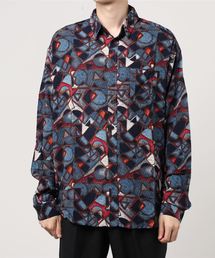WEGO | WEGO/レトロ総柄ビッグシルエットシャツ(シャツ/ブラウス)