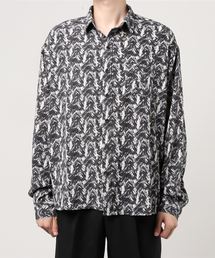 WEGO | WEGO/レトロ総柄ビッグシルエットシャツ(シャツ/ブラウス)