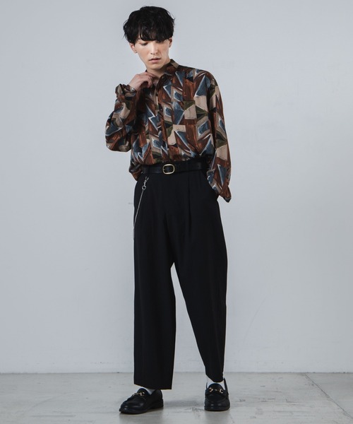 WEGO(ウィゴー)の「WEGO/レトロ総柄ビッグシルエットシャツ(シャツ/ブラウス・メンズ・その他1/その他2/その他3・MEDIUM/LARGE)」の5枚目の写真