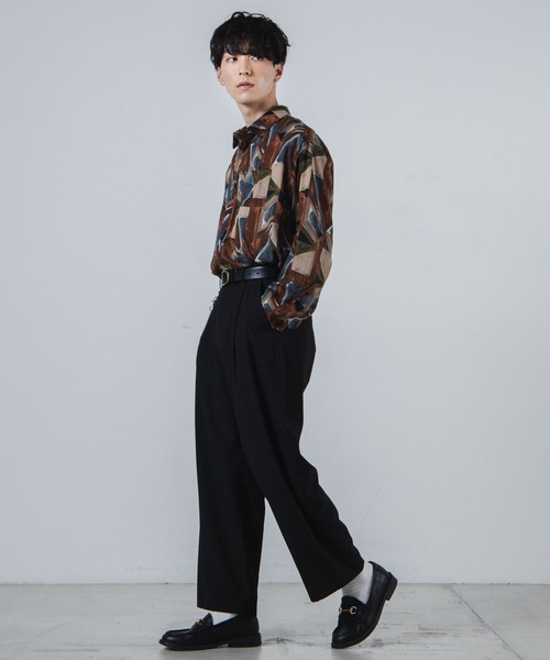 WEGO(ウィゴー)の「WEGO/レトロ総柄ビッグシルエットシャツ(シャツ/ブラウス・メンズ・その他1/その他2/その他3・MEDIUM/LARGE)」の6枚目の写真