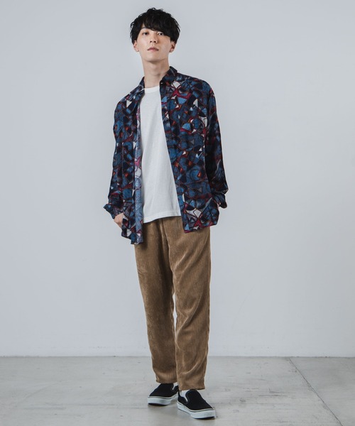 WEGO(ウィゴー)の「WEGO/レトロ総柄ビッグシルエットシャツ(シャツ/ブラウス・メンズ・その他1/その他2/その他3・MEDIUM/LARGE)」の8枚目の写真