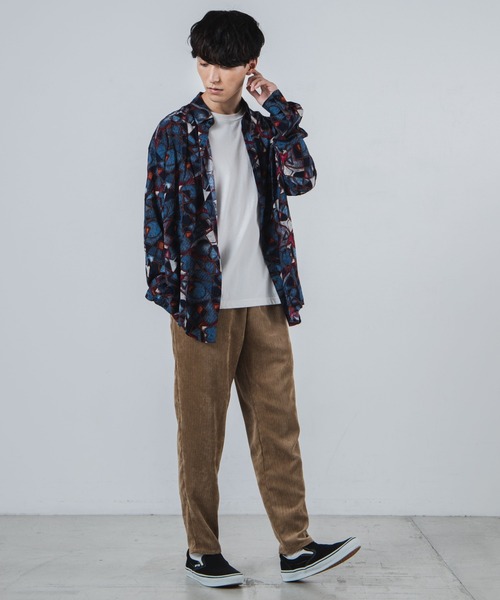 WEGO(ウィゴー)の「WEGO/レトロ総柄ビッグシルエットシャツ(シャツ/ブラウス・メンズ・その他1/その他2/その他3・MEDIUM/LARGE)」の9枚目の写真