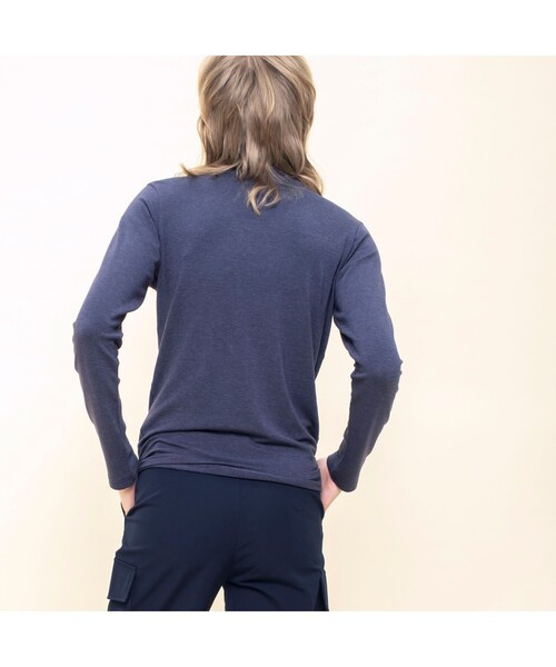 AIGLE(エーグル)の「VANNES TURTLE NECK T(Tシャツ/カットソー・レディース・ネイビー/ホワイト・M/L/S)」の8枚目の写真