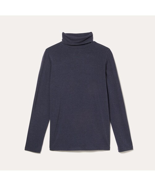AIGLE(エーグル)の「VANNES TURTLE NECK T(Tシャツ/カットソー・レディース・ネイビー/ホワイト・M/L/S)」の5枚目の写真