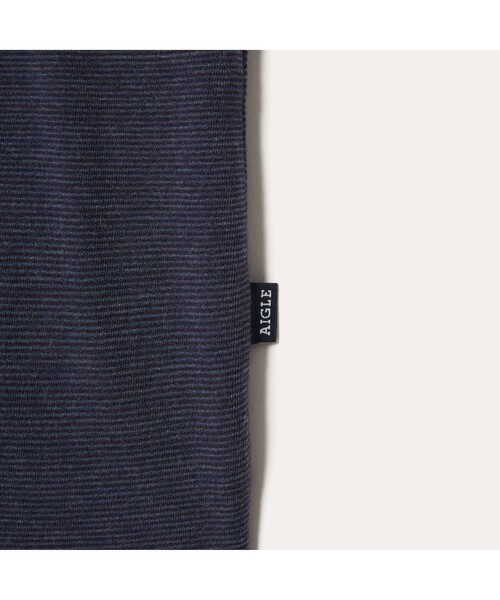 AIGLE(エーグル)の「VANNES TURTLE NECK T(Tシャツ/カットソー・レディース・ネイビー/ホワイト・M/L/S)」の3枚目の写真