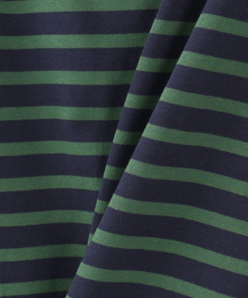 yuw（ユウ）の「ＢＩＧボーダープルオーバー　921021（Tシャツ/カットソー・レディース・ホワイト系その他/グリーン系その他/レッド系その他/ベージュ系その他/ブルー系その他/ブラック系その他/イエロー系その他・FREE）」の12枚目の写真