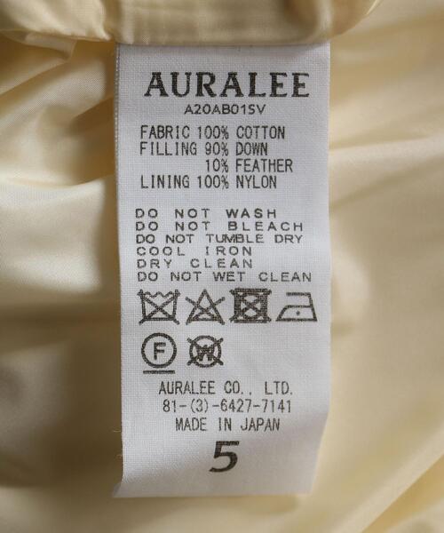 UNITED ARROWS（ユナイテッドアローズ）の「＜AURALEE（オーラリー）＞ ダウンジャケット■■■（ダウンジャケット/コート・メンズ・ブラック/ナチュラル・4/5/3）」の7枚目の写真