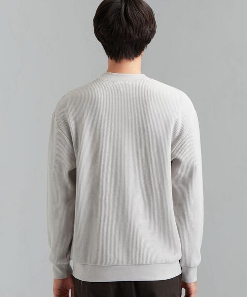 green label relaxing（グリーンレーベルリラクシング）の「CSM ラフネスリブ クルーネック 長袖 カットソー（Tシャツ/カットソー・メンズ・ワインレッド/ターコイズブルー/ライトグレー・LARGE/X-LARGE/MEDIUM/SMALL）」の6枚目の写真