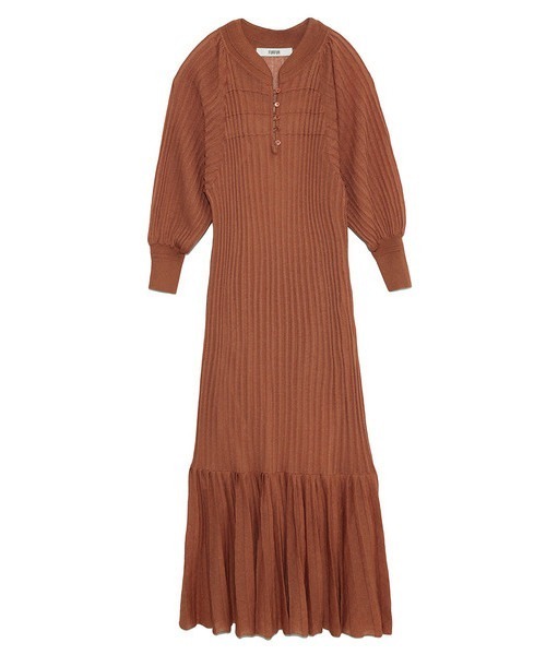 セール スモック風ニットワンピース ワンピース Furfur ファーファー のファッション通販 Zozotown