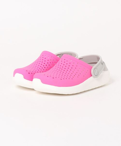 crocs（クロックス）の「クロックス crocs ライトライド クロッグ キッズ　LiteRide Clog K（サンダル・キッズ・ブラック×ホワイト/ライム/ブルー/ネイビー×ホワイト/ピンク・15cm/18cm/14cm/19cm/20cm/21cm/16.5cm/17.5cm/18.5cm/15.5cm/19.5cm）」の5枚目の写真