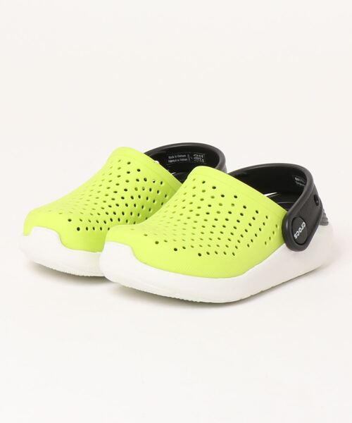 crocs（クロックス）の「クロックス crocs ライトライド クロッグ キッズ　LiteRide Clog K（サンダル・キッズ・ブラック×ホワイト/ライム/ブルー/ネイビー×ホワイト/ピンク・15cm/18cm/14cm/19cm/20cm/21cm/16.5cm/17.5cm/18.5cm/15.5cm/19.5cm）」の3枚目の写真