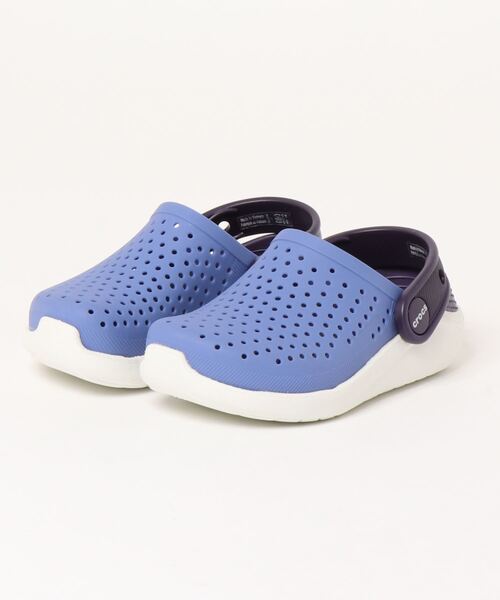 crocs（クロックス）の「クロックス crocs ライトライド クロッグ キッズ　LiteRide Clog K（サンダル・キッズ・ブラック×ホワイト/ライム/ブルー/ネイビー×ホワイト/ピンク・15cm/18cm/14cm/19cm/20cm/21cm/16.5cm/17.5cm/18.5cm/15.5cm/19.5cm）」の4枚目の写真