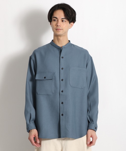niko and erinkoさんこなれバンドカラーシャツ　Ｌサイズ 新品niko anderinkoこなれバンドカラーシャツ - メルカリ