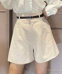 MAJESTIC LEGON | ベルト付ハイウエストショートパンツ(その他パンツ)