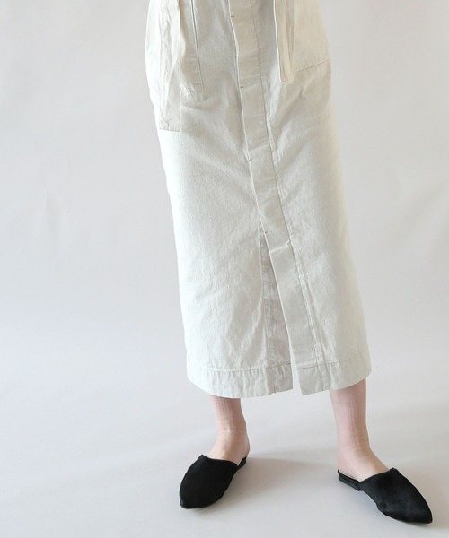 Johnbull（ジョンブル）の「バレルワンピース（ジャンパースカート・レディース・ホワイト・SMALL/MEDIUM）」の8枚目の写真